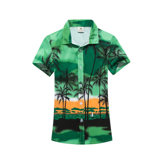 Camisa Casual Estampada de Solapa para Hombre y Mujer - Image 9