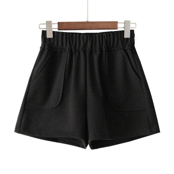 Shorts Tipo Falda Cintura Alta Pierna Ancha Estilo A-Line - Image 3