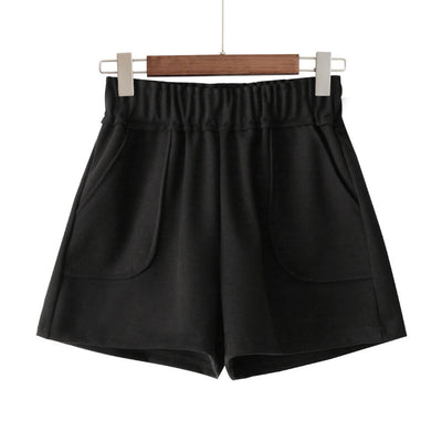 Shorts Tipo Falda Cintura Alta Pierna Ancha Estilo A-Line - Image 3