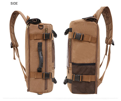 Mochila de Lona para Hombre - Backpack de Viaje y Trabajo con Compartimento Laptop - Image 16