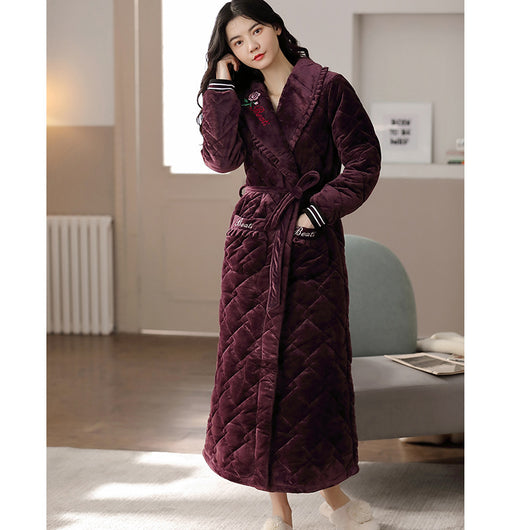 Pijama Térmico para Parejas Franela Acolchada Tres Capas - Image 6