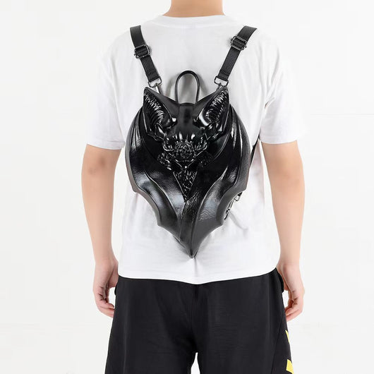 Bolsa de Pecho Gótica con Diseño de Murciélago