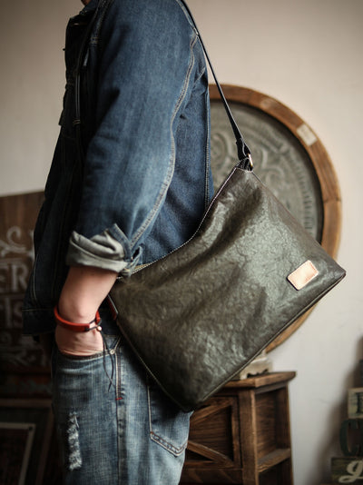 Bolsa Mensajera de Cuero Genuino para Hombre - Image 4