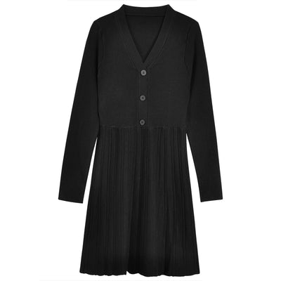 Vestido Suéter de Punto Estilo Francés para Otoño e Invierno para Mujer - Image 12