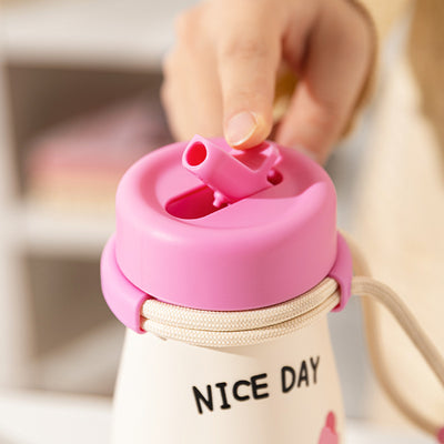 Vaso Térmico Portátil de Gran Capacidad con Pajilla para Mujeres - Image 4