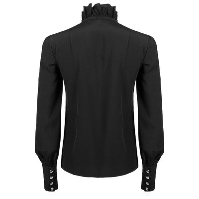 Camisa Plisada Steampunk Victoriana para Hombre con Capas - Image 15