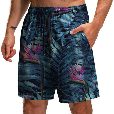 Pantalones Cortos Estampados 3D Colección Hojas de Verano - Shorts Holgados para Playa - Image 8