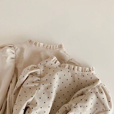 Camisa de Bebé Niña con Cuello de Encaje Plisado en Algodón - Image 5