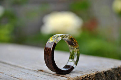 Anillo de Resina con Facetas Artesanal - Diseño Único y Personalizado - Image 7