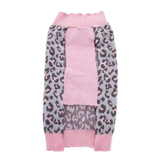 Suéter para Mascota Estampado Leopardo Rosa con Lazo - Image 10