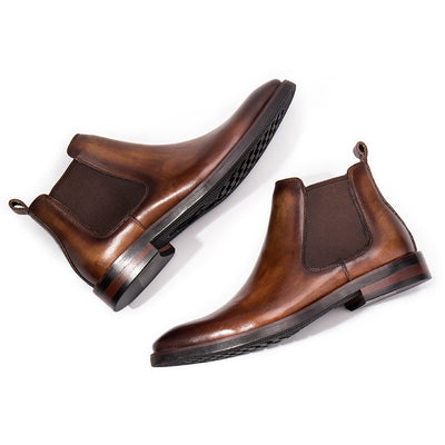 Zapatos de Cuero Marrón para Negocios - Elegancia Profesional para Hombre - Image 2