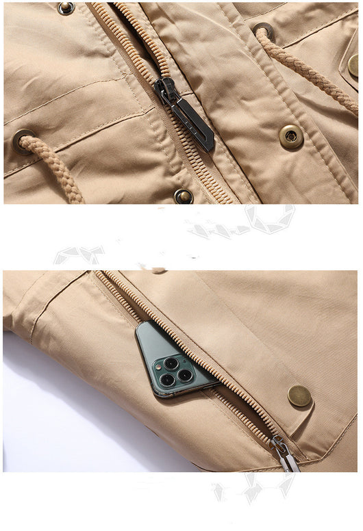 Chaqueta Casual Mediana con Capucha y Forro Polar - Image 14