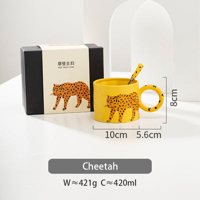 Taza de Cerámica Adorable con Diseño de Animales - Image 16