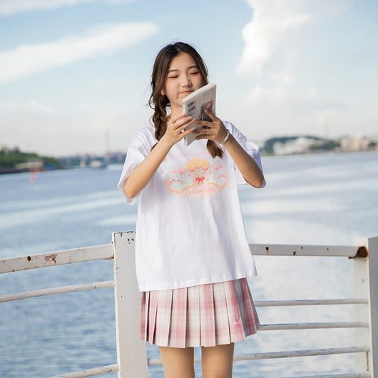 Playera Japonesa de Algodón Adorable para Estudiantes y Novias - Image 6