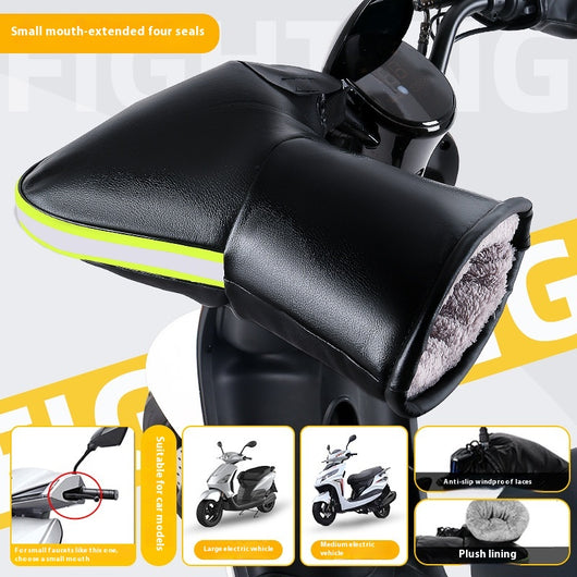 Guantes Térmicos Impermeables para Motocicleta Eléctrica con Forro Polar
