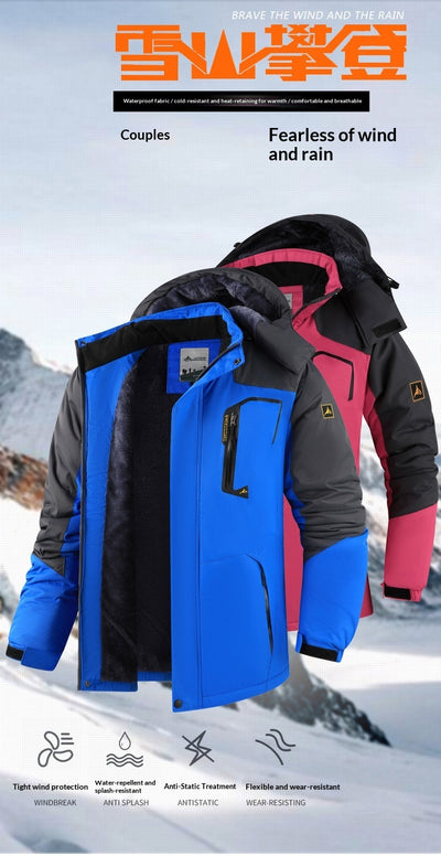 Chaqueta de Montaña Térmica Impermeable con Forro Polar - Image 13
