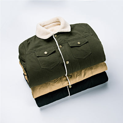 Chaqueta de Mezclilla Gruesa con Forro de Terciopelo para Invierno - Image 7