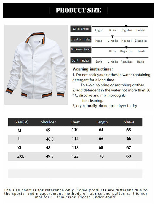Chaqueta Deportiva de Color Sólido para Primavera y Otoño - Image 7