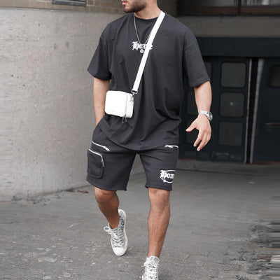 Conjunto Deportivo de Dos Piezas para Hombre - Camiseta y Shorts