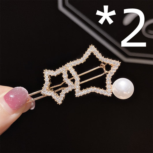 Clip para cabello con estrella de cristales brillantes - Image 8