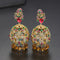 Aretes de Moda con Cristales de Colores Vibrantes