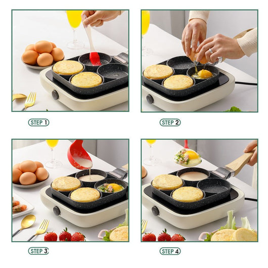 Sartén Antiadherente para Huevos Fritos con 4 Cavidades y Fondo Plano - Image 12