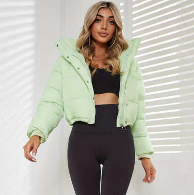 Abrigo de Algodón Holgado para Mujer - Estilo Casual Versátil - Image 17