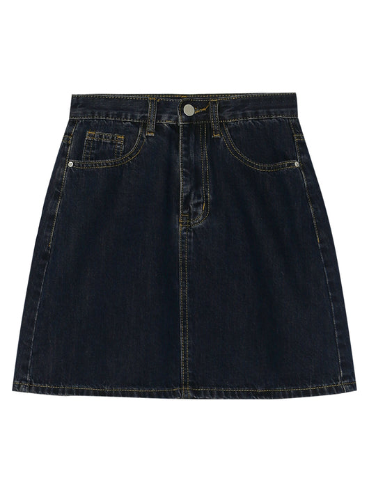 Falda Vaquera Corta Azul para Mujer - Image 9