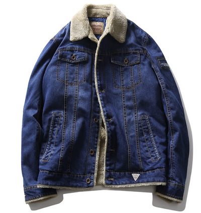 Chaqueta Denim Casual con Forro Polar para Hombre - Invierno - Image 9