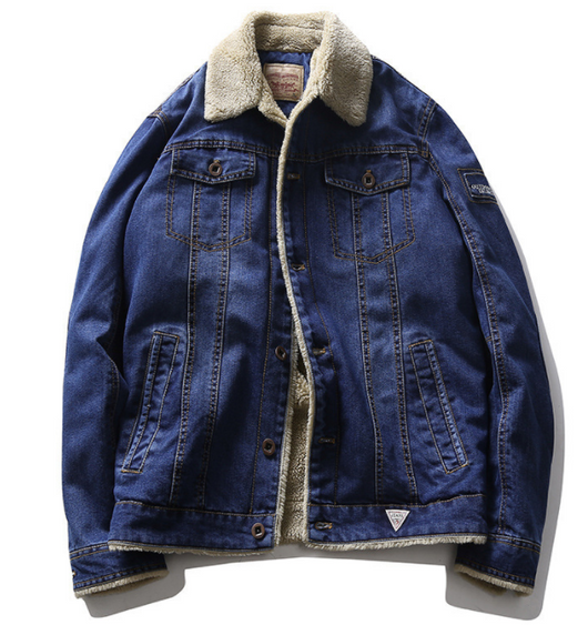 Chaqueta Denim Casual con Forro Polar para Hombre - Invierno - Image 9