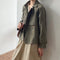 Gabardina Corta Retro para Mujer