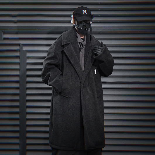 Abrigo Tipo Trench Largo para Hombre - Diseño Holgado y Casual - Image 5