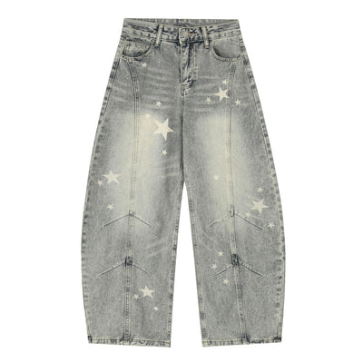 Pantalones Vaqueros de Algodón Desgastado con Estilo Vintage - Image 3