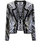 Cardigan de Punto Contraste Negro y Blanco Premium