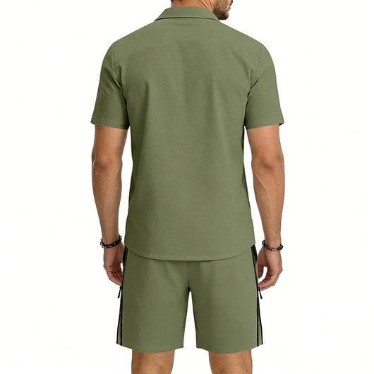 Conjunto de Dos Piezas: Camisa Manga Corta y Shorts con Cordón - Image 33