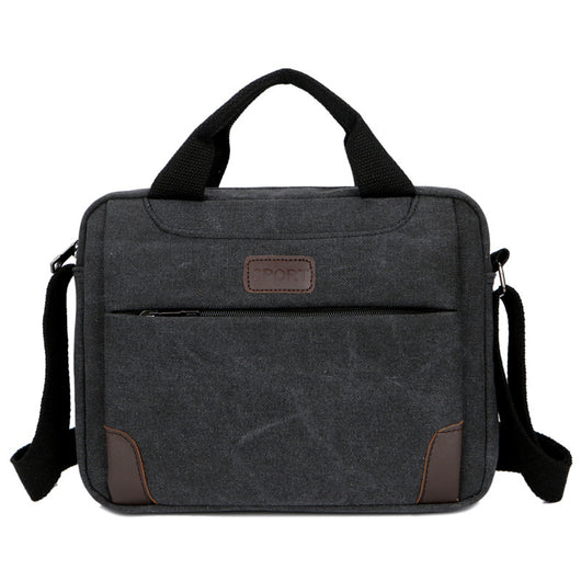 Bolsa Mensajera de Lona para Hombre con Correa Simple - Image 12