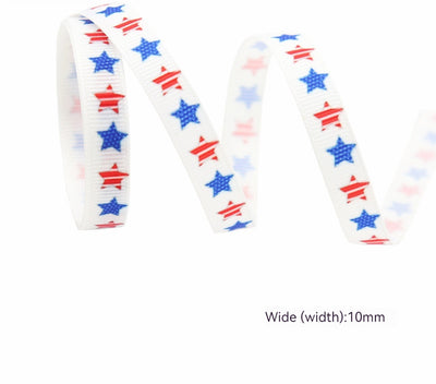 Moño Diadema Cintas Estrellas y Rayas con Doble Costura - Image 18