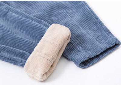 Pantalones de Pana Talle Alto Acolchados Casual - Image 12