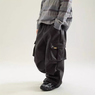 Pantalones de Trabajo en Cuero con Forro Polar para Niño - Image 2