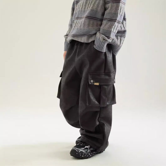 Pantalones de Trabajo en Cuero con Forro Polar para Niño - Image 2