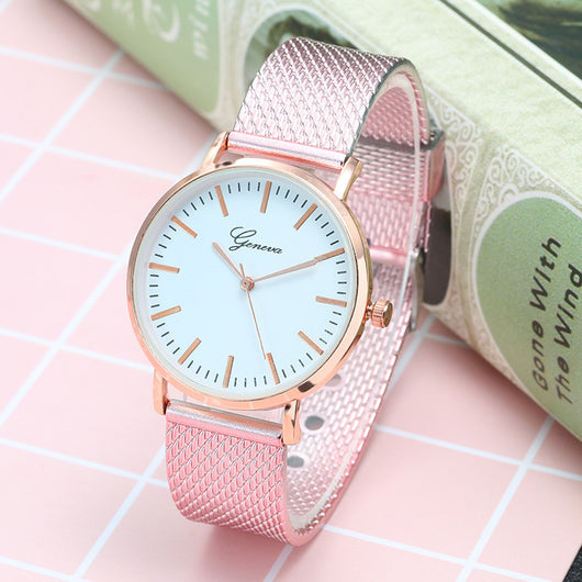 Reloj Geneva Minimalista con Malla Metálica - Diseño Elegante para Mujer - Image 24