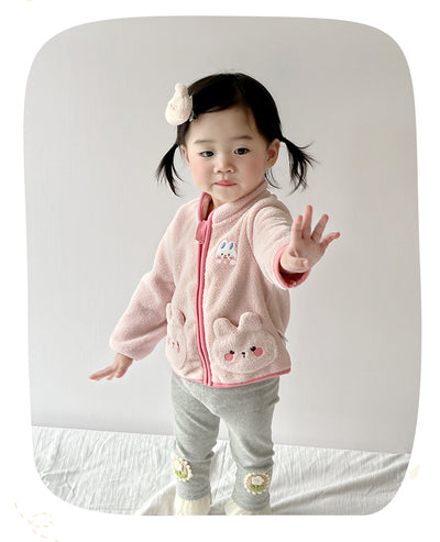 Abrigo Polar Infantil Conejo Adorable para Otoño e Invierno - Image 28