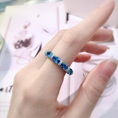 Anillo de Diamantes Completo para Mujer - Elegancia y Temperamento - Image 25