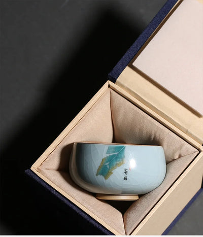 Taza de Té Ruyao Tianqing - Cerámica Artesanal Tradicional - Image 2
