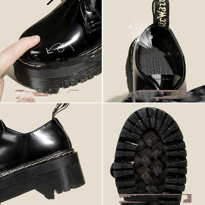 Zapatos de Cuero para Mujer con Suela Gruesa - Image 3