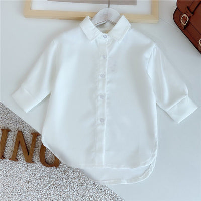 Vestido Niña con Lazo y Efecto Dos Piezas - Image 10