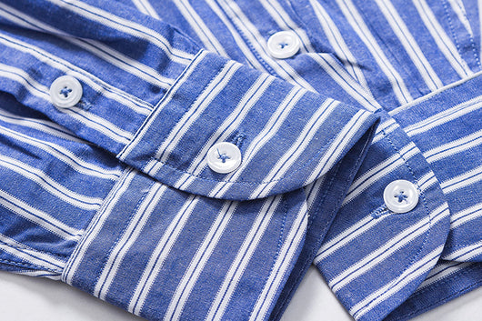 Camisa Holgada de Cuadros para Hombre con Solapas y Mangas Largas - Image 7