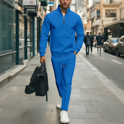 Conjunto Deportivo con Capucha y Cremallera: Sudadera y Pantalón Texturizado - Image 6