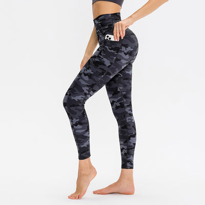 Pantalones Deportivos Ajustados Cintura Alta Levanta Glúteos Secado Rápido - Image 20