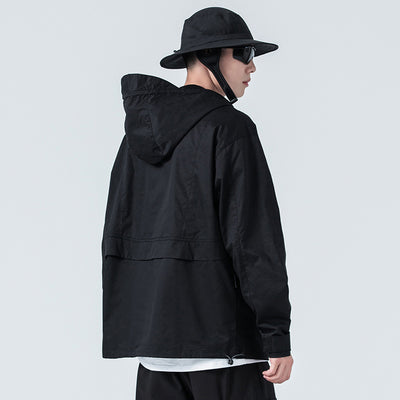 Sudadera Hoodie Suelta con Múltiples Bolsillos para Hombre - Image 11